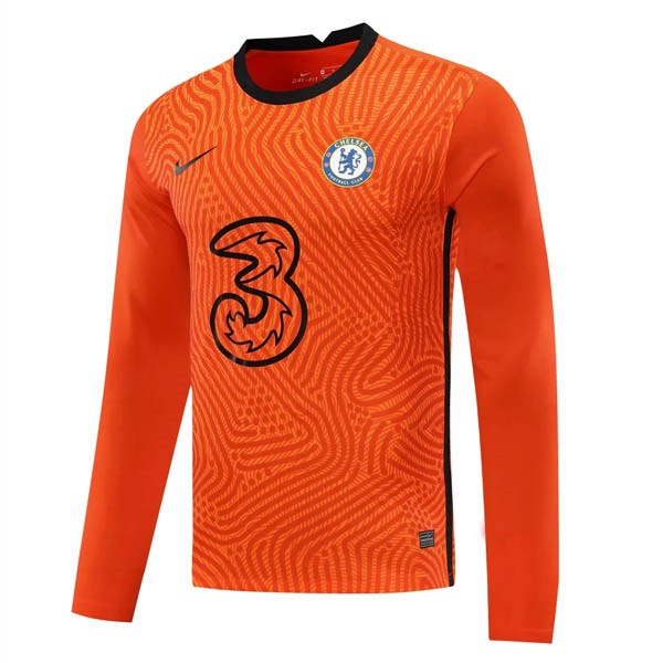 Camiseta Chelsea Manga Larga Portero 2020/21 Naranja